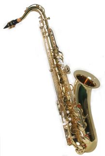 New Brass Tenor Saxophone Sax w 5 Years Warranty