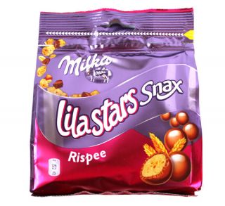 MILKA Lila Stars Snax Rispee 100g 3 5oz Chocolate Snack Imported from 