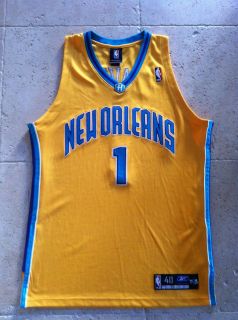 NEW ORLEANS HORNETS ANTHONY BARON DAVIS #1 AUTHENTIC NBA JERSEY 40 LRG 