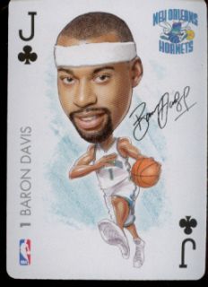 Baron Davis New Orleans Hornets NBA Playing Card 2004 Big Head 