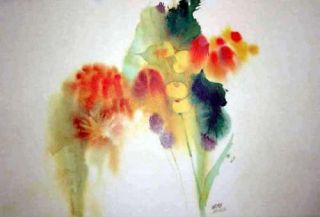 Barbara Nechis Summer Silhouette Dbl Signed Print