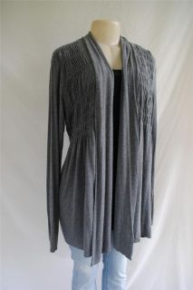 BAILEY 44 Anthropologie Ruched Jersey Knit Draped Tunic Cardigan 