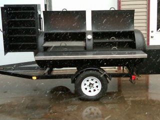 BBQ Pit Smoker Trailer Catering Competition Excellent
