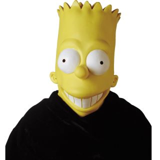 Bart Simpson Adult Mask Latex Full Head Props The Simpsons Costume 