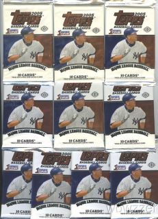   2005 Topps Series One Baseball Factory SEALED Hobby Foil Packs