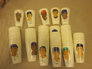 1970s 7 11 Baseball Cups 63 Different with 15 Hall of Famers
