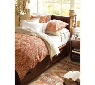 Pottery Barn Pick Stitch Quilt and Shams King Cal King Sandalwood 