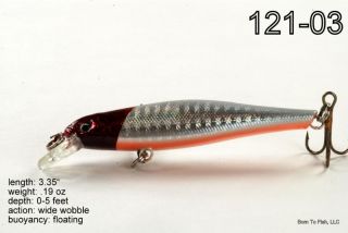 Lot of 5 Classic Fishing Lure Bait Tackle 4 Bass Trout