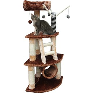Athens Kitty Cat Condo 4 Story Mansion House Scratching Posts Toy 