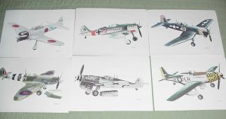 Time Life Books John Batchelor WW II Military Aircraft Color Pictures 