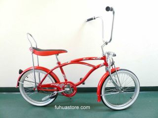20 Lowrider Beach Cruiser Bicycle Bike Banana Seat Hero Red