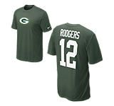 Nike Name and Number NFL Packers   Aaron Rodgers Mens T Shirt 510346 