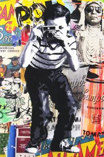   Smile Campbells Spraycan Postcard PopArt Camera Warhol Basquiat