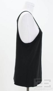 Barbara Bui Black Knit Sleeveless Keyhole Top Size Large NEW