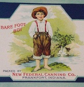 Barefoot Boy Tomatoes Can Label Federal Frankfort In