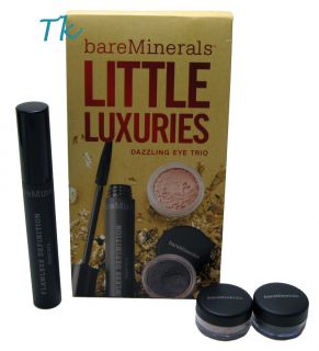 BAREMINERALS LITTLE LUXURIES DAZZLING EYE TRIO PEARL + MUSE EYECOLOR 
