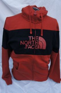 North Face MENS Barker Blocked Full Zip Hoodie Jacket RED CLAY