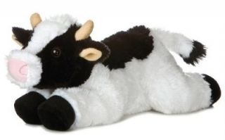 12 Aurora Plush Barn Farm Cow Stuffed Animal Toy New