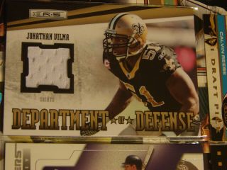 RARE TODD HELTON GAME USED JERSEY CARD JONATHAN VILMA GAME USED 