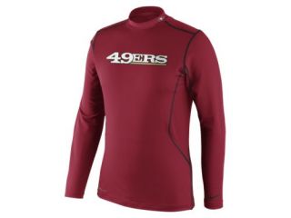Nike Pro Combat Hyperwarm Long Sleeve (NFL 49ers) Mens Shirt