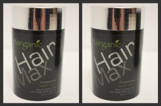 50 G of Hairganic Hair Max Color Brown Building Fibers Hair Loss 