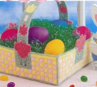 Tulip Easter Basket Plastic Canvas Pattern