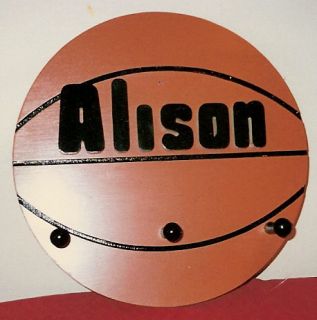 Handcrafted Wood Personalized Coat Rack Basketball