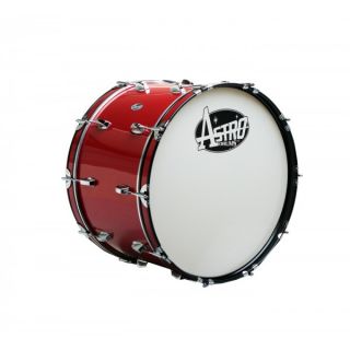Astro Drums MR2014B RD 20 x 14 Marching Bass Drum w Strap Red
