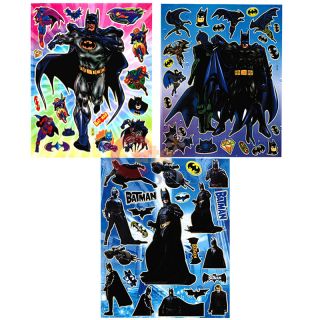 Marvel Bat Man Stickers Cling Set of 3   Removable Wall Window
