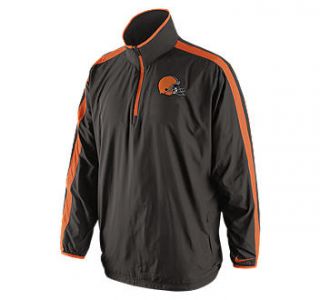 nike woven coaches nfl browns men s jacket $ 75 00