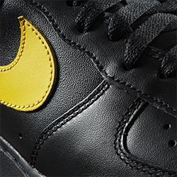 durable the leather upper includes strategically placed overlays for 