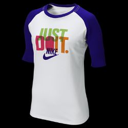  Nike Bright Just Do It Raglan Sleeve Womens T 