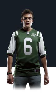    Mark Sanchez Mens Football Home Limited Jersey 468932_324_A_BODY
