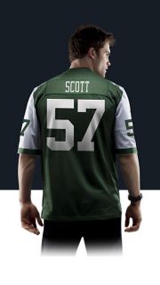    Jets Bart Scott Mens Football Home Game Jersey 468963_333_B_BODY