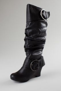 UNIONBAY Wedge Boot with Buckles for $32.00   boots, shoes, heels 