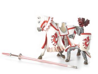 Schleich Tournament Knight with Dragon Emblem on Horse   70046