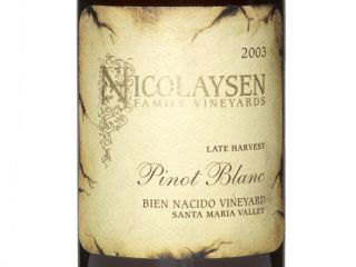 Nicolaysen Family Vineyards Late Harvest Pinot Blanc Mini Vertical 