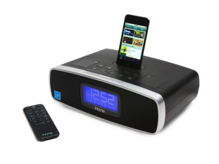 iHome Dual Alarm Clock Radio for iPhone/iPod with AM/FM Presets iP90