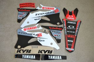 TEAM INNOVATIVE MX YAMAHA WHT GRAPHICS YZ250F YZ450F YZF450 YZF 