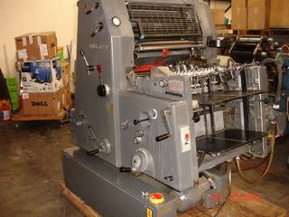 heidelberg 1984 gto 52 1 color offset printing press printing