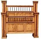 Rustic Hierro Bed * Western * King or Queen, Side rails and slats 