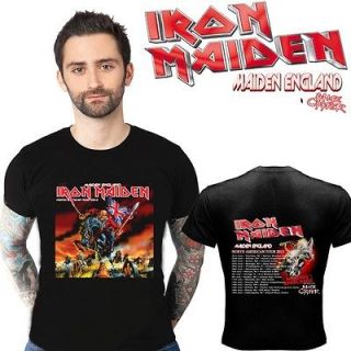 new iron maiden tour 2012 two side black shirt s