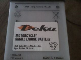 deka 12v battery for atv and motorcycle m2241b one day