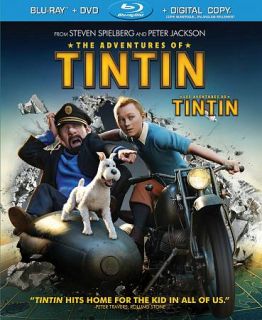 The Adventures of Tintin Blu ray DVD, 2012, Canadian