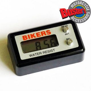 Motorcycle Motorbike LCD Digital Time Display Mini Clock Self Adhesive 