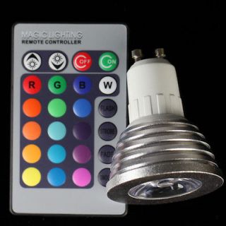 E27/GU10/E14/M​R16 LED Magic Light Bulb/ Remote Controller 16 Colors 