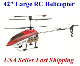 42 Inch GT QS8005 3.5 Ch 2 Speed 42 RC Helicopter Builtin GYRO NEW 