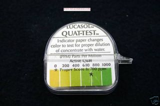 lucasol tanning bed cleaner disinf ect test strips quat time