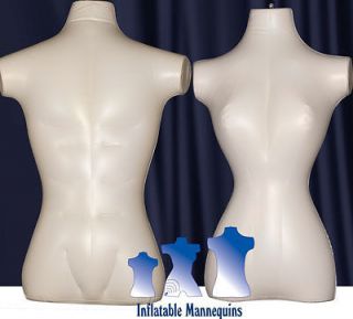 His & Her Special   Inflatable Mannequin   Torso Forms Standard Size 