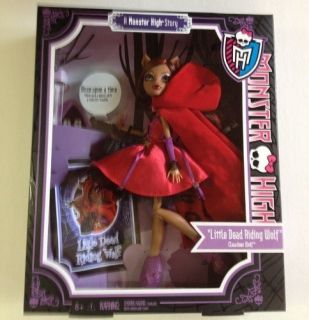 LITTLE DEAD RIDING WOLF Monster High Scary Tales Clawdeen Wolf Doll 